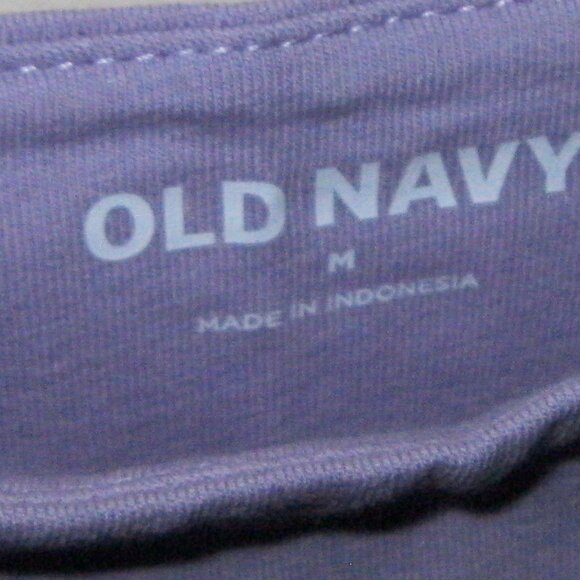 "OLD NAVY NEW LOW CUT T SHIRT IN SIZE MEDIUM, COLOR LAVENDER NEW AND NEVER WORN" - Picture 2 of 12